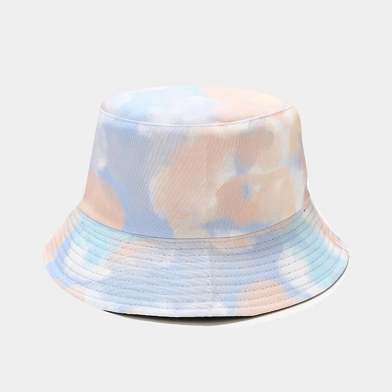 3D Printed Pattern Fisherman Hat Tie Dye Double-sided Basin Hat for Men Women Summer Outdoor Sun Protection Sunshade Hat