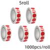 1000 PCS Color Dot Label Sticker  Classification Mark Coated Paper Sticker Rolls  Kawaii Stationery  Aesthetic