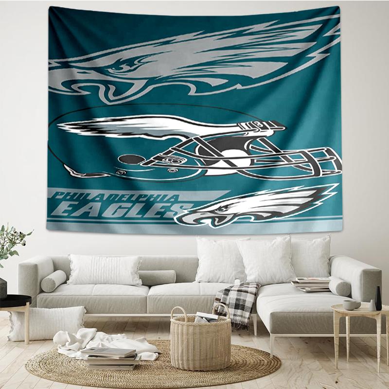 Eagles Print Tapestry, Backdrop, Easy Setup, Ideal for Bedroom, Office & Living Room, with Aesthetic Wall Hanging Decor.
