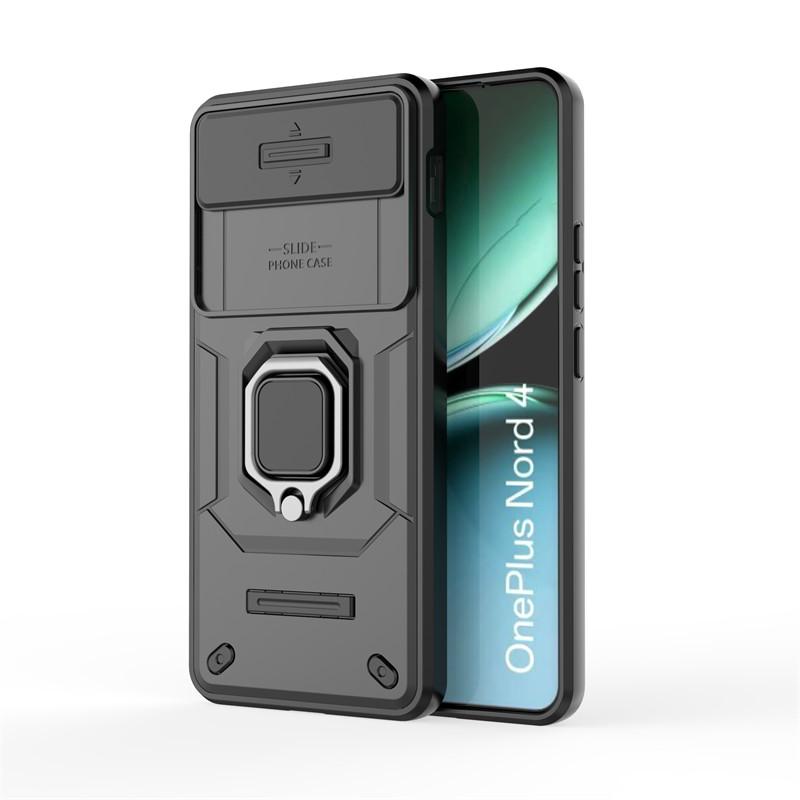 For OnePlus Nord 4 Case Slide Camera Len Cases For OnePlus Nord 4 Cover Shockproof Armor PC TPU Phone Cover For OnePlus Nord 4