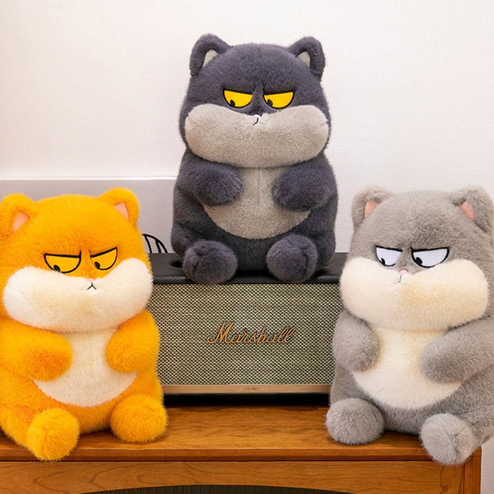 Interactive Cat Stuffed Animal Doll PP Cotton Kitty Stuffed Animals Toys  Decoration Gifts