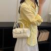Stylish Minimalist Crossbody Bag Women Small Square PU Shoulder With Zip Phone Pocket