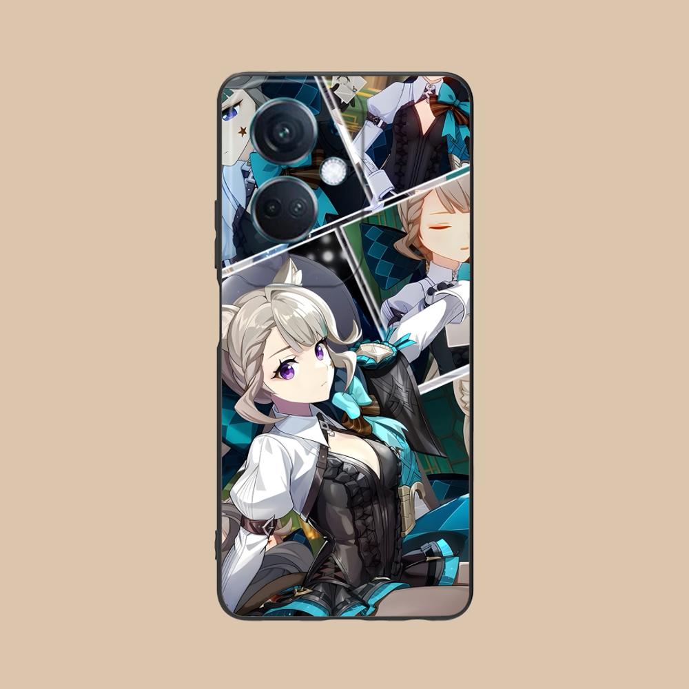 Game GI Lynette Matte TPU Mobile Phone Case for OPPO Find X9 X8 X7 X6 X5 X3 X2 Plus s Pro Ultra Lite Colorful Printing Cover