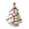 Ball Christmas Tree Ornament Fun Football Xmas Tree Decoration Basketball Tree with Golden Star Topper for Festive Holiday Decor