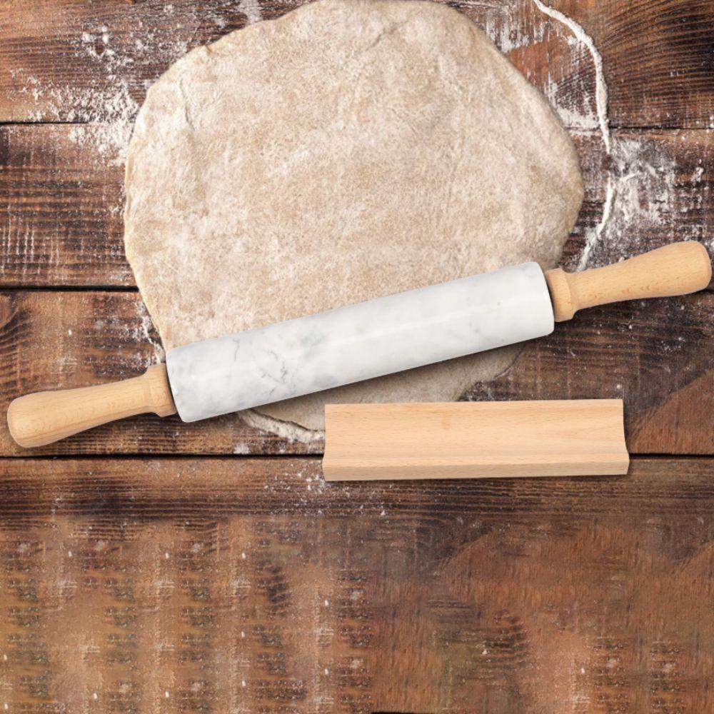 Nonstick Marble Rolling Pin Smooth Surface Rolled-out Dough Stick Dough Roller  Pie