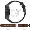 QuickFit 22/26mm Strap for Garmin Epix Pro/fenix 8 7 7X Pro Leather Silicone Watchband Forerunner 965 970 Enduro 3 Sport Bracele