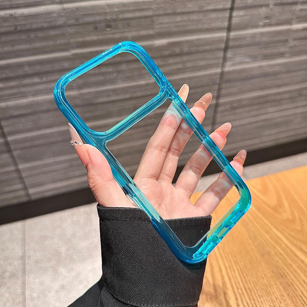 Luxury Silicone Transparent Shockproof Case For iPhone17 Pro Max 17 Pro 17 Air Clear  Protection Acrylic Cover