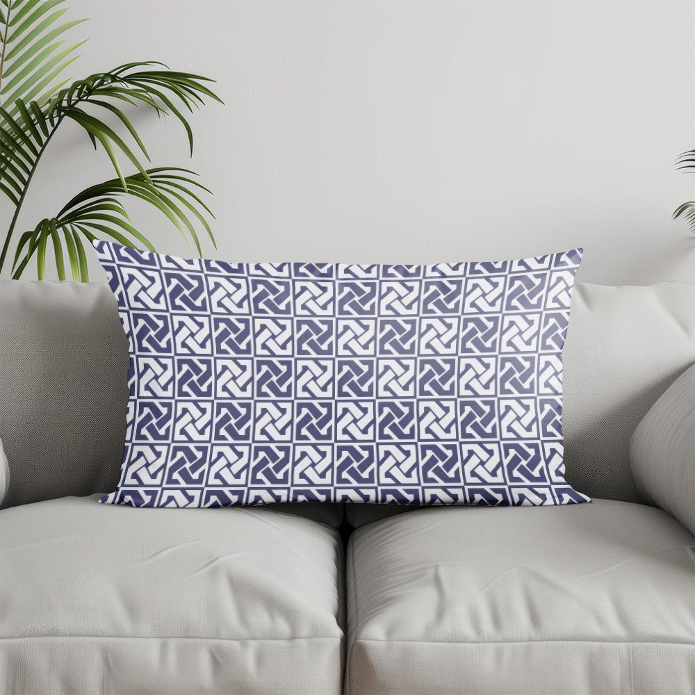 Home Decor Checkered Pattern Cherry Pillow Suitable For Sofa Bedroom Car Pillow Cover Cushion Rectangular Back Cushion