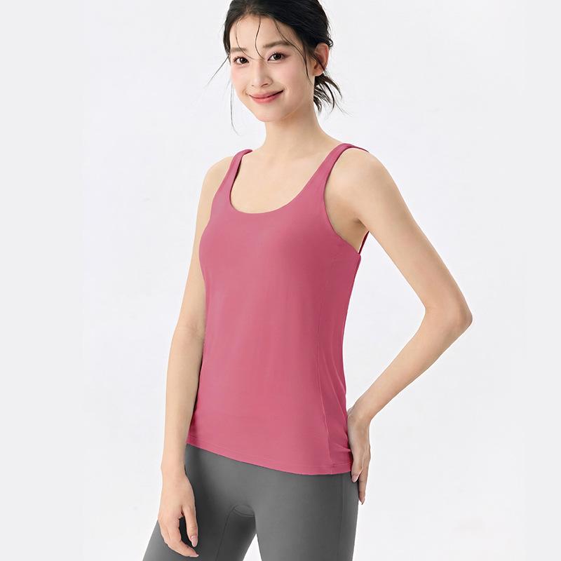 Women's Backless U-Shaped Camisole: Breathable Yoga & Running Vest Cover-up