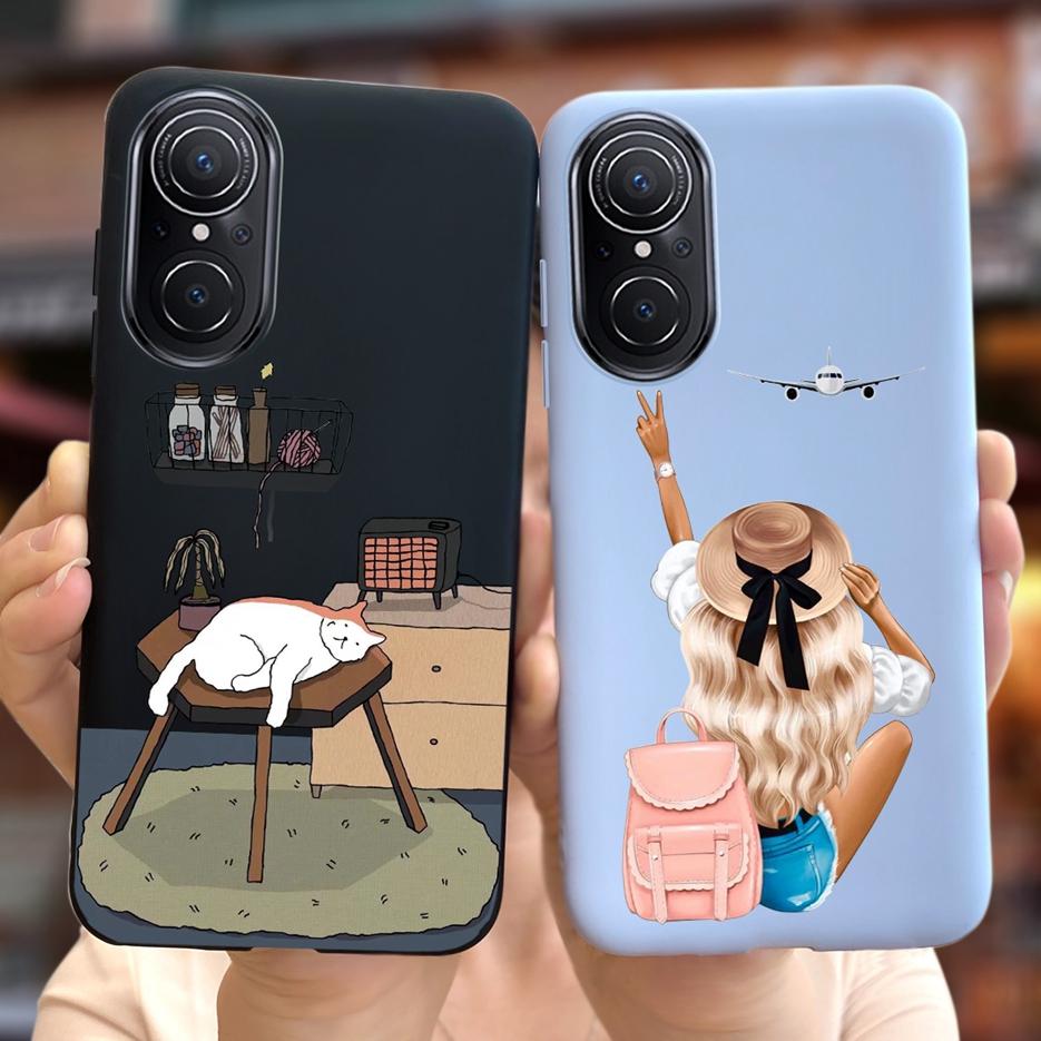 For Huawei Nova 9 SE Case JLN-LX1 JLN-LX3 Fashion Cartoon Cover Soft TPU Phone Case For Huawei Nova 9 Pro Nova9 SE Fundas Bumper