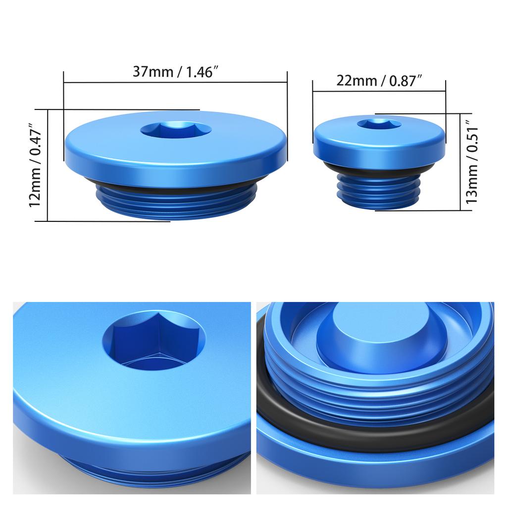 NICECNC Pour Yamaha WR250F WR450F WRF 250 450 2003-2014 YZ450F YZF450 2006-2009 Kit de Vis Bouchon Cache-Culbuteur Moteur Moto