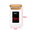 1/2/4/8pcs, 10oz Glass Jars With Airtight Lids, Candy Jars, Food Storage Containers With Bamboo Lids, Clear Jars