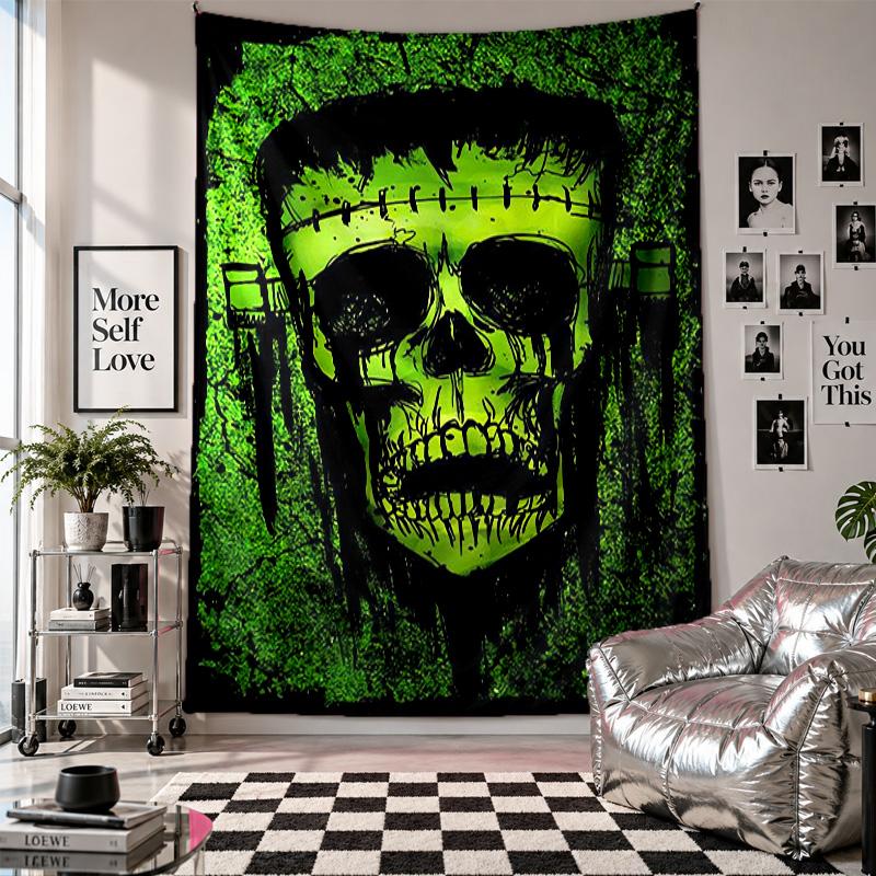 Wall TapestryFrankenstein's Monster Art Hanging Cloth Decorative Background Cover for Room Decoration