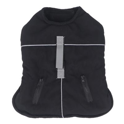 Hundemantel Wasserabweisende Hundefleecejacke Warme Hunde Kaltwetterweste mit Reflektorstreifen für