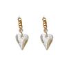 Light Luxury Temperament Design Sense Love Earrings Women's New Stud Earrings Retro High-end Sense Versatile Trendy Earrings