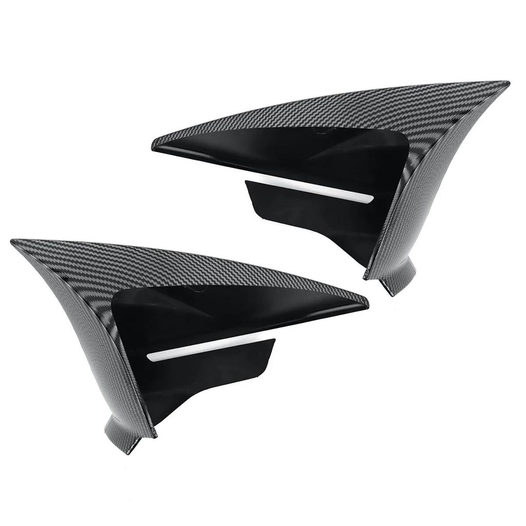 Gloss Black / Carbon Fiber Wing Mirror Covers Caps For Seat Leon MK3 MK3.5 5F ST FR Cupra 2013- Rearview Mirror Case Cover