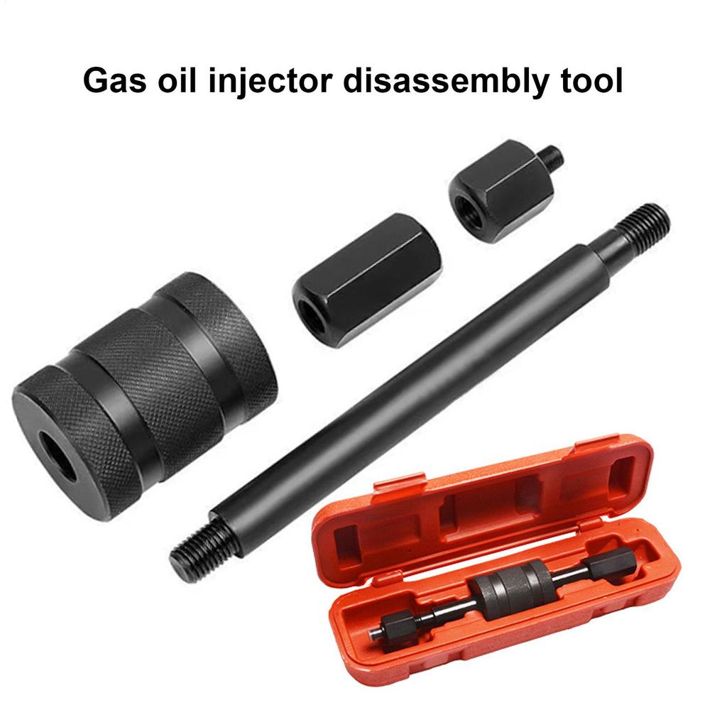 Injector Puller Injector Removal Tool With Slide Hammer Carbon Steel Puller For Mechanics Install Disassembly Vehicle Repair