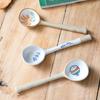Hand-painted Ceramic Spoon: Cute Long Handle for Dessert, Coffee, Soup, and Kids.