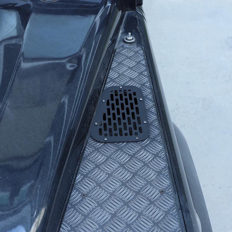 For Land Rover Defender 2004-19 Front Engine Hood Ventilation Cover Steel Air Intake Scoop Air Outlet Snow Cover Car Accessories