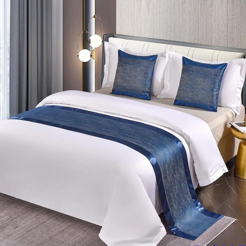 Chinese Style Fashion High Quality Bed Flag Hotel Cupboard Table Runner Decor for Home Parlor Wedding Room No Pillowcase
