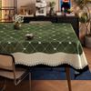 Affordable Luxury Vintage Linen-Look Tablecloth—Wash-Free, Waterproof, Scratch-Resistant, and Heat-Resistant Rectangular Table Runner