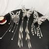 Pince à Cheveux Métallique Papillon Style Y2K Pour Femmes Pince à Cheveux à Franges Strass Paillettes Filles Tendance Bijou Exquis Accessoire de Cheveux