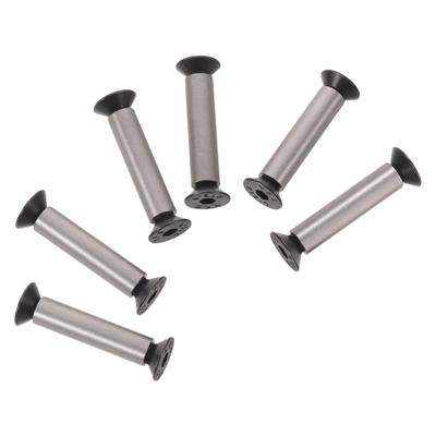6Pcs Hex Knife Handle Rivets M4 Stainless Steel Fixing Rivet Nuts for Cutter Handle Bolt Replacement Knife Making Supplies