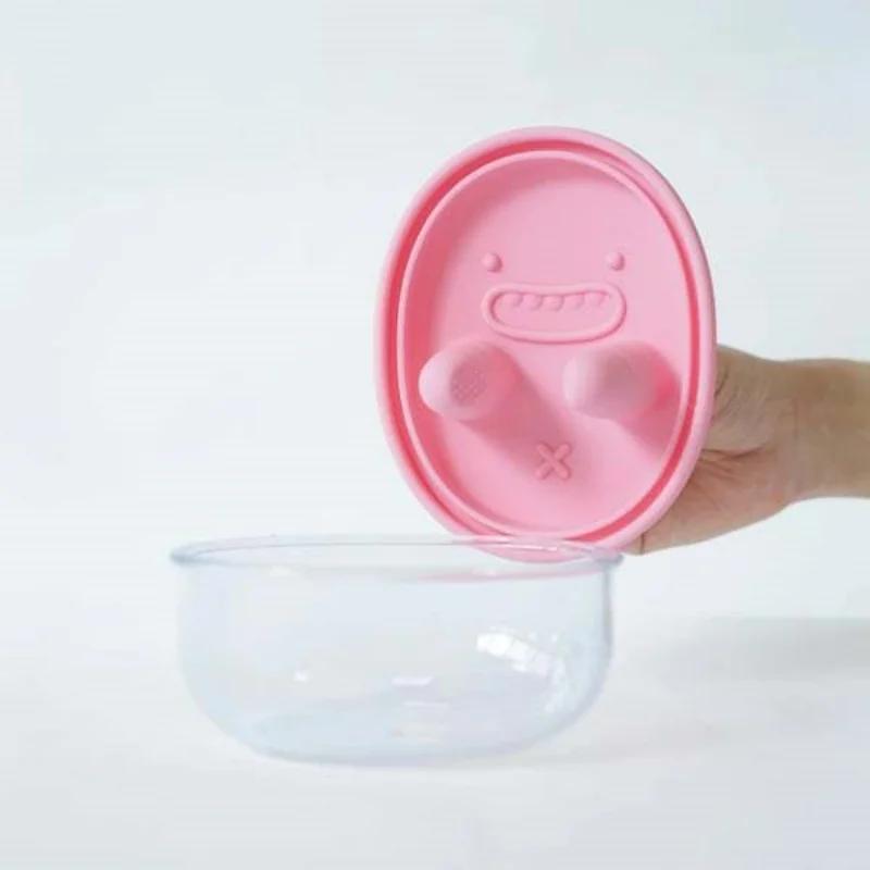 

Food Storage Container With Silicone Lids Reusable Airtight Lunch Bento Boxes For Adults Kids Freezer Camping Snack Container розовый