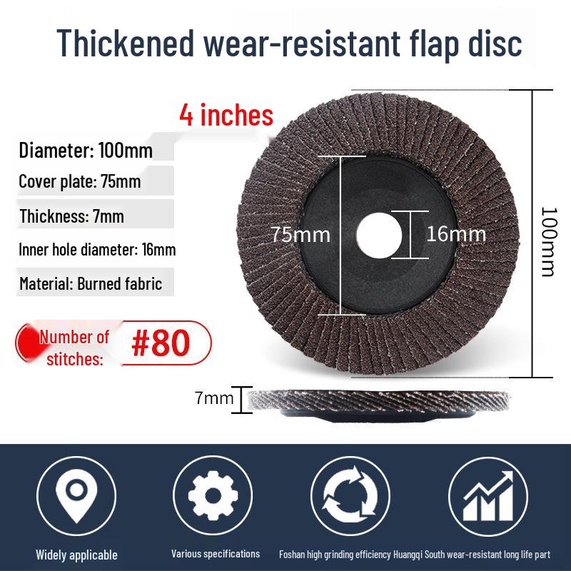 4-Inch Calcined Sandpaper Flap Disc Wheel for Sanding