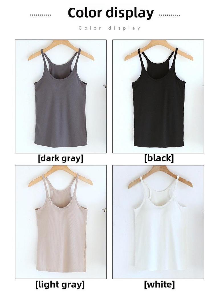 Women's Padded Camisole: Steel-Free Bra, Slimming Design, Beautiful Back Detail