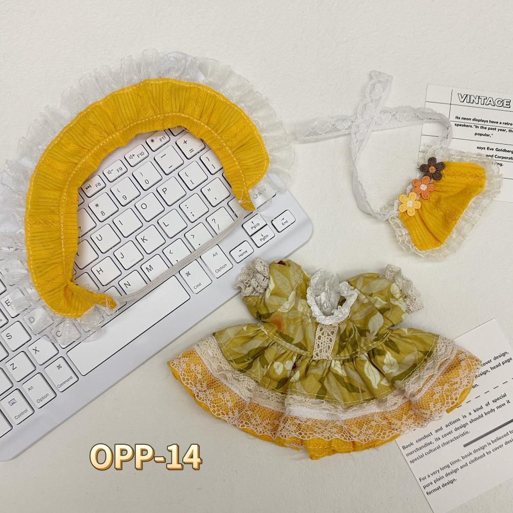 Dress 20cm Cotton Doll's Clothes Toy Accessories Cotton Doll Lolita Outfit Dress  Children Gift