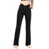 One Yoga 78cm Inseam Pane(t) Women's Pants, Moisture-Wicking, Quick-Drying, Cross-Waist Stretch, Black,