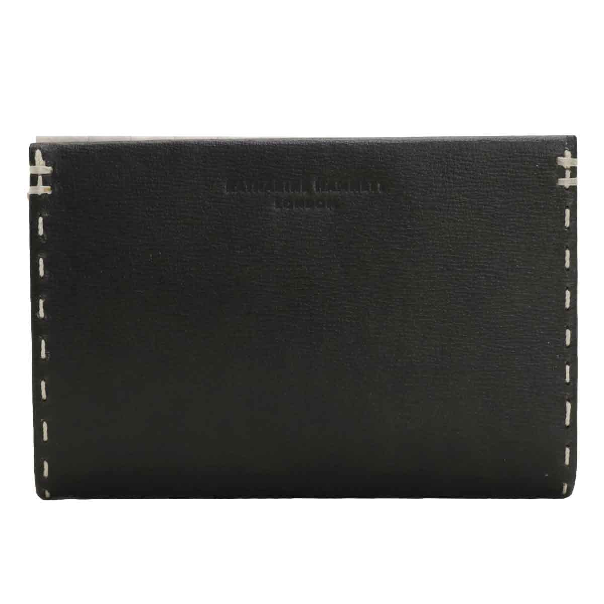 

Бумажник Hamnett Bifold Color Tailored 2 из высококачественной отечественной антикварной кожи Kip среднего размера, черный [Catherine London] (Телячья кожа) чёрный