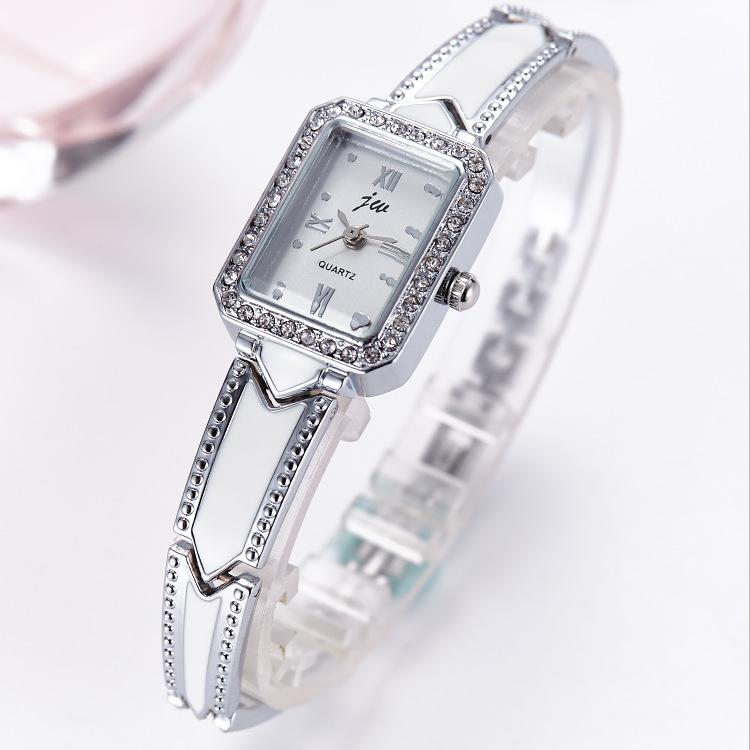 Luxury Ladies Watch Office Rectangle Rhinestone Women Bracelet Watches Quartz Wristwatches Simple Relogio Feminino Montre Femme