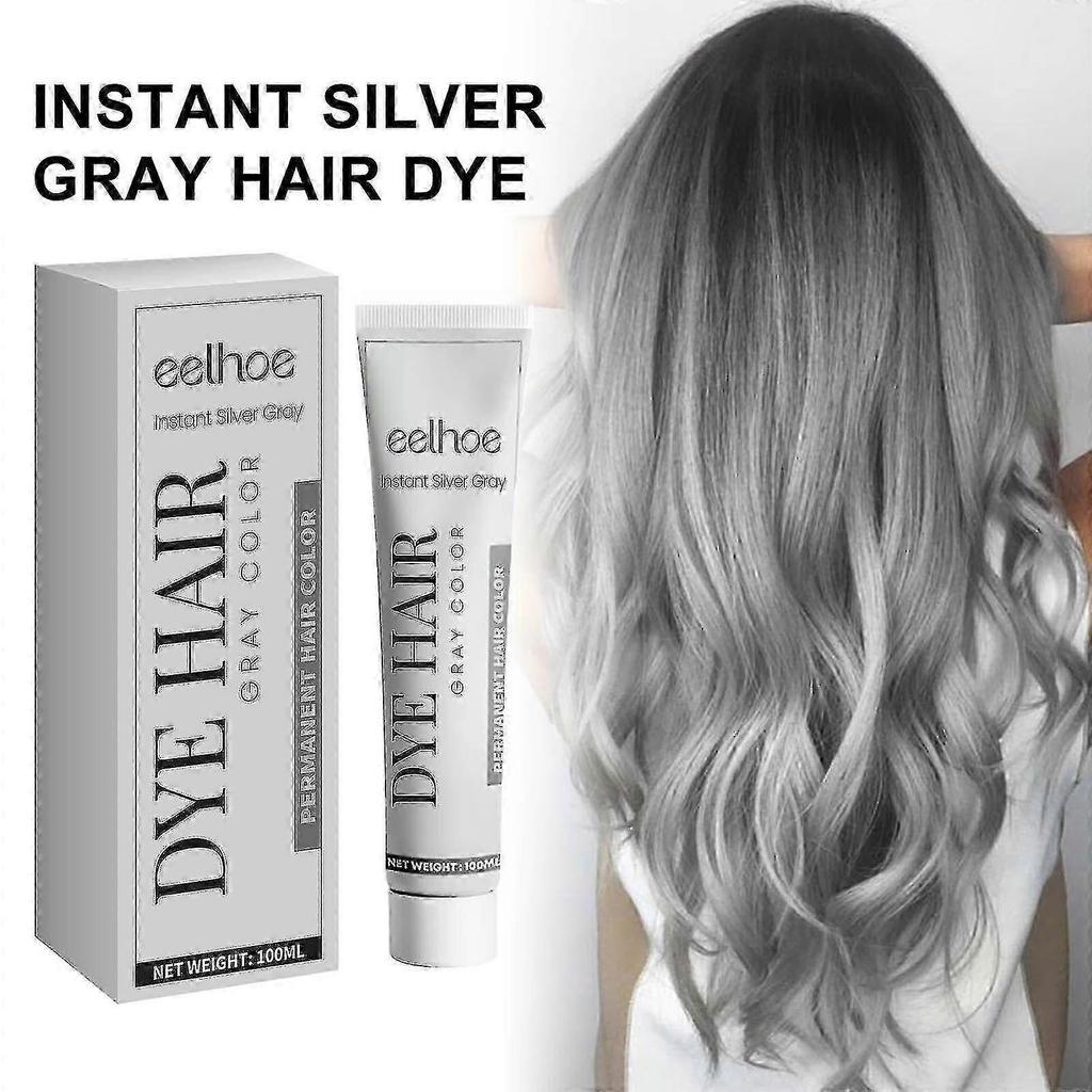 Eelhoe 100ml Grey Hair Colour Cream - Natural Coverage for UK Styling -8279957281714