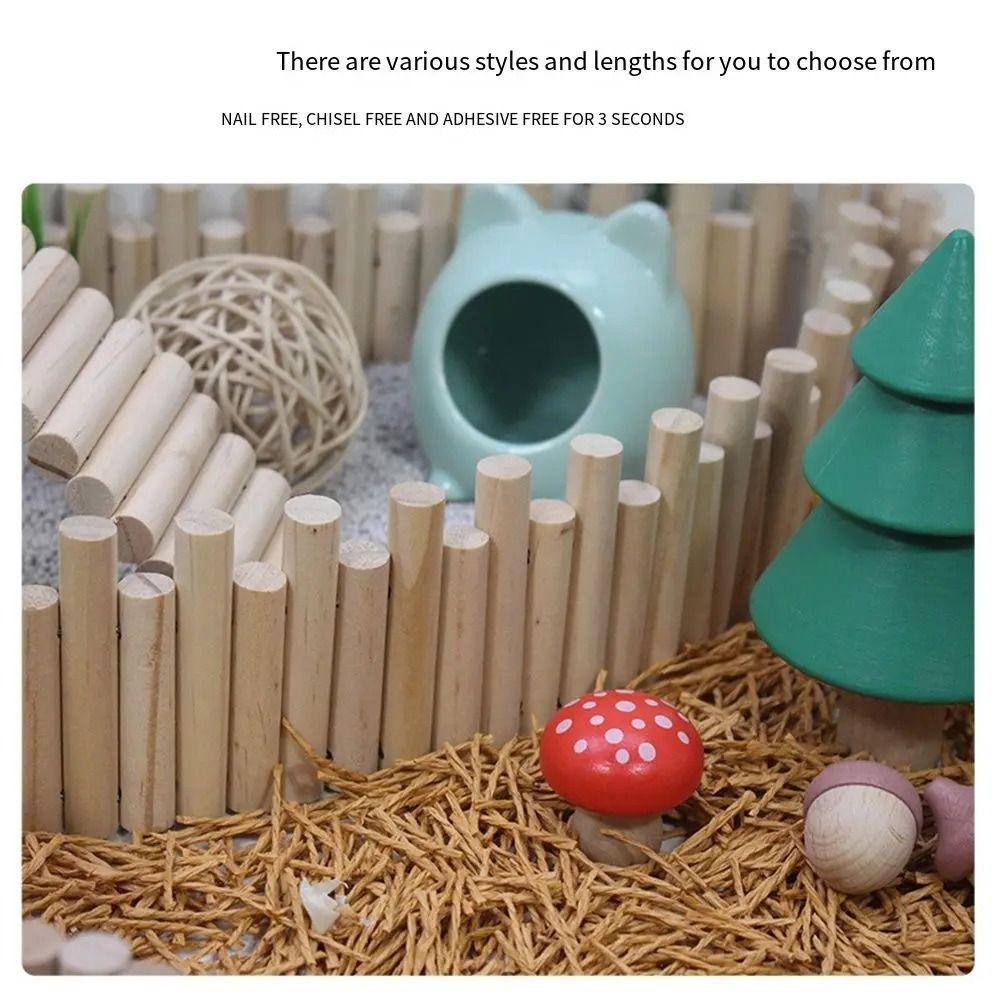 1Pcs Wooden Suspension Bridge Cage Decoration Floor Platform  Small Pet Supplies