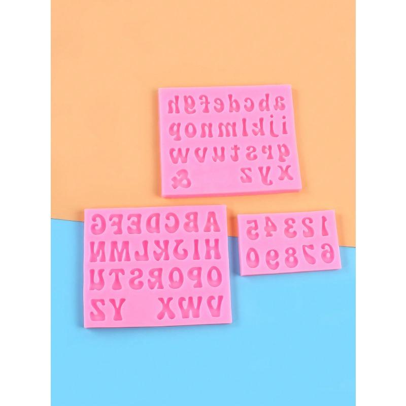 Letter & Number Silicone Mold, Candy Mold, Chocolate Mold, Cake Decorating Tool, Baking Tool, Kitchen Gadget, Kitchen Accessory