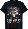 Patriotic American Flag 250 Years of Freedom Pride Unisex T-Shirt