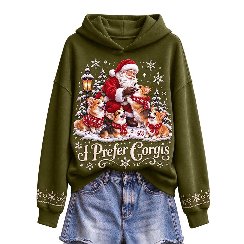 Herren Weihnachtspullover Hoodie, Lässiges Kapuzensweatshirt für die Feierparty und Winterkleidung