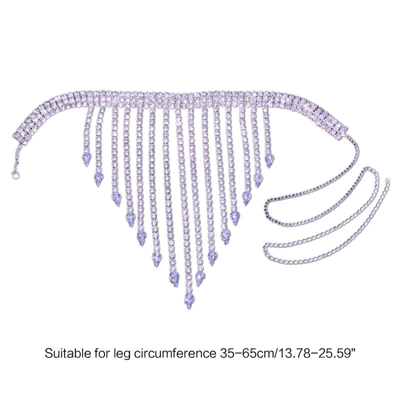 Summer Exaggeration Leg Chain Women Gothic Thigh Chain Cute Nightclub Jewelry Halloween Cosplay Beach Party Jewelry