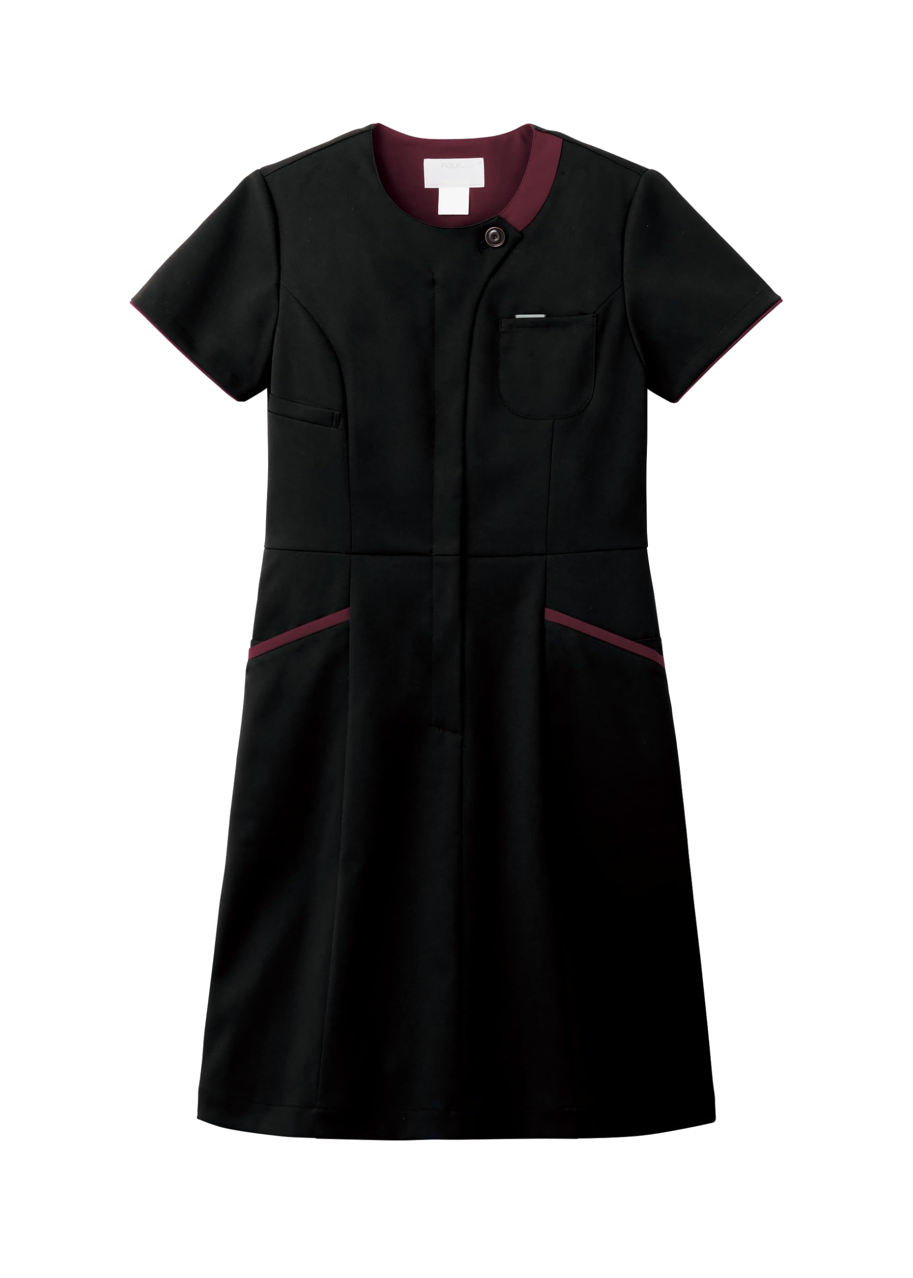 

Деловой повседневный костюм 3026SC Черный x Бордовый [Folk] Женский [Б/у]