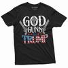 Men's God Guns and Trump T-shirt Presidential Elections Political Tee Shirt Unisex T-Shirt