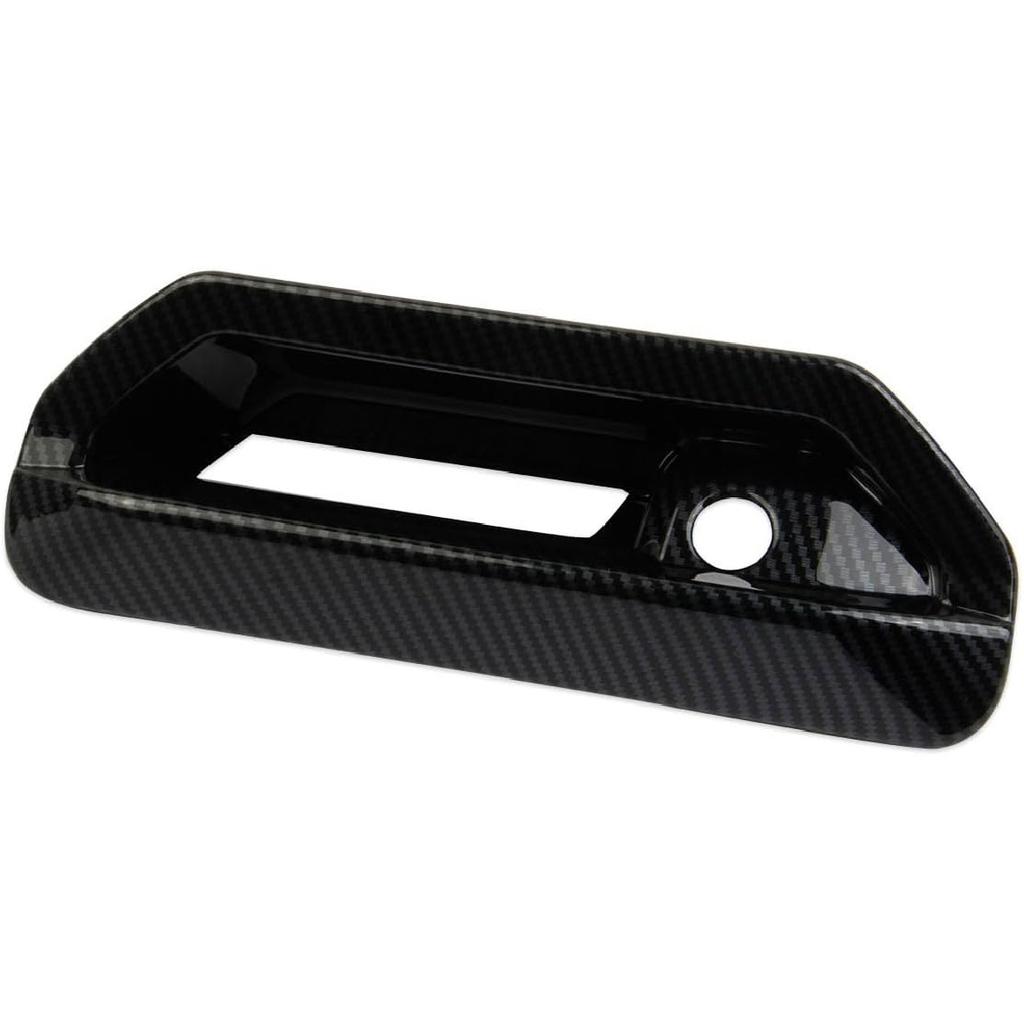 Korlot Carbon Fiber Car Rear Trunk Door Handle Cover Trim for Hyundai Santa Cruz 2022-2026