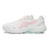 Li Ning Fuyiao Tecido Couro Sintético Antiderrapante Resistente ao Desgaste Respirável Cano Baixo Tênis de Corrida Mulher sneaker Branco Azul Rosa ARXT014-7