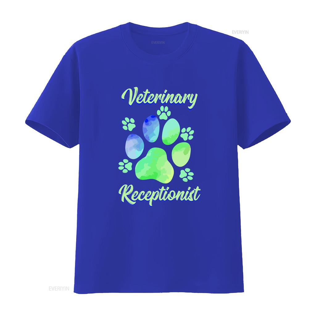 Vet Tech T Shirt Reception Veterinarian Animal Veterinary Receptionist Vintage Washed Fashion Soft Streetwear Stylish Casual