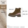 Cowhide version~ 8cm short boots for women in stock, new versatile matte leather thick-soled Martin boots in autumn 2025