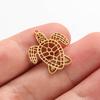 6pcs Fashion Animal Pendant Sea Turtle Tail Horse Stainless Steel Lobster Bird Charms for Jewelry Making Bulk Handmade Keychain