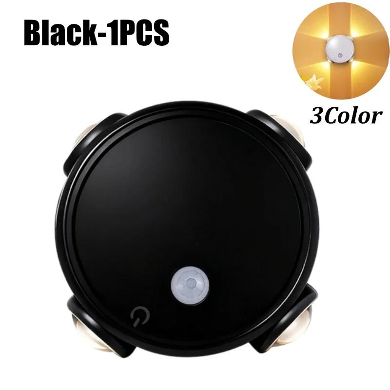 Luz Noturna de Cabeceira com Montagem Magnética e Indução do Corpo Humano, Recarregável a Bateria, Sem Fio, Lâmpada de Parede para escadas, armários, mesas de cabeceira,