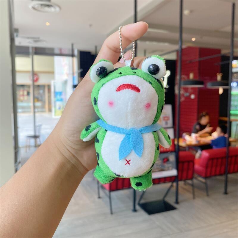 Cute Little Frog Keychain Cartoon Kids Backpack Hanging Ornament Gift Birthday