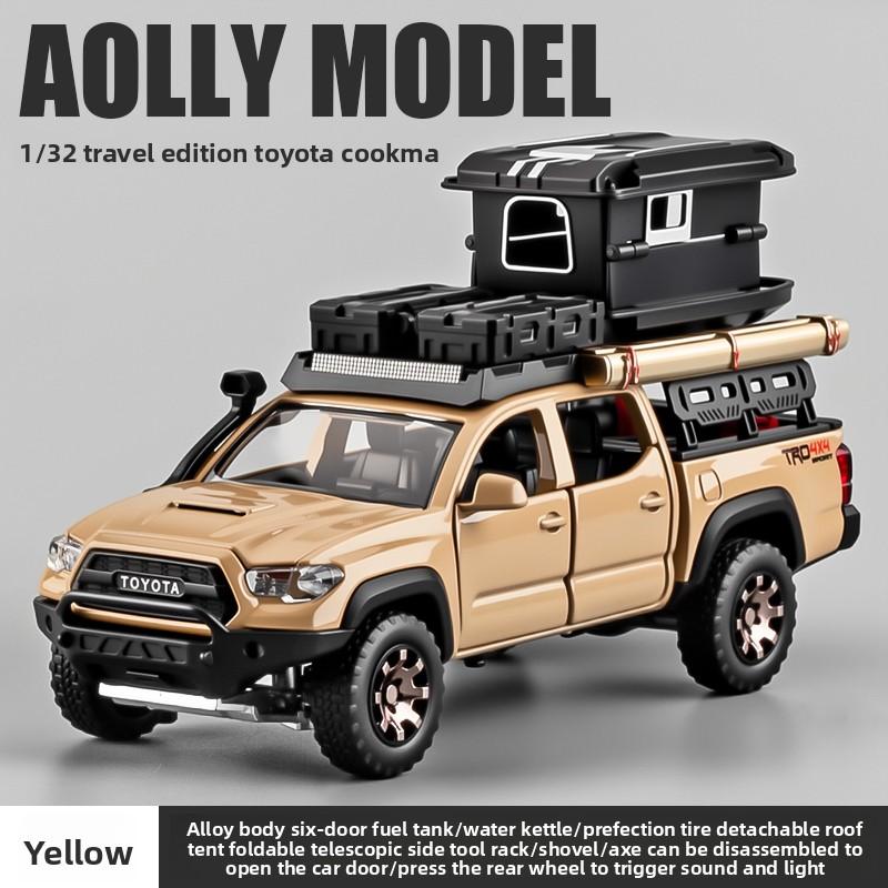 1/24 1:32  TACOMA Tundra Alloy Car Model Toy Diecast Metal Sound Light Pull Back Off-Road Pickup Vehicles Models Kids Gifts